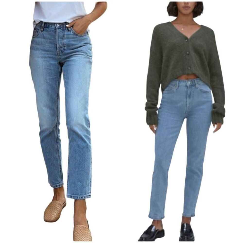 Everlane The Cheeky Jean High Rise Straight Leg Size 26 Crop